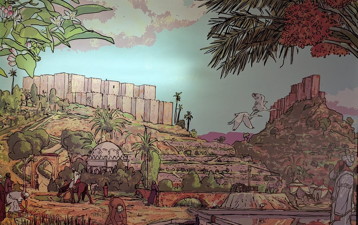 tudmur's tweet photo. 🎨 Poquico se habla de las fantásticas ilustraciones de Alejandro Galindo* que atesora el Centro de Visitantes de Monteagudo. No solo el periodo andalusí, sino también el calcolítico, argárico, ibérico y romano que también han dejado su huella en la histórica y bonica Monteagudo. https://t.co/Qlf0EuQD71