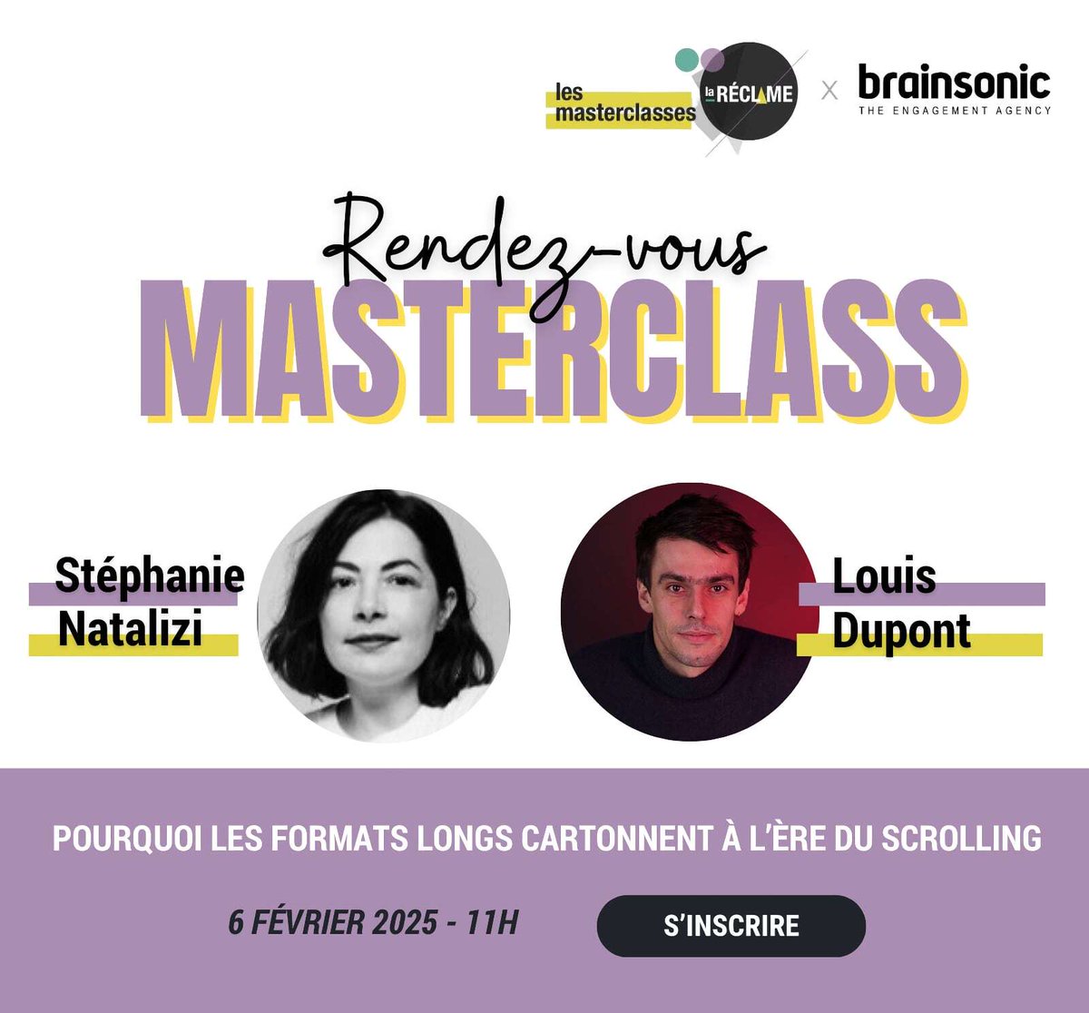 la Réclame (@lareclame) on Twitter photo 📢 Masterclass : Pourquoi les formats longs cartonnent à l’ère du scrolling ? 📢
Rendez-vous le 6 février à 11h pour un webinar exclusif organisé par <a href="/BrainsonicParis/">Brainsonic</a> et <a href="/laReclame/">la Réclame</a>.
👉 Inscrivez-vous dès maintenant pour le live ou le replay : lareclame.fr/masterclass-br… 📢 Masterclass : Pourquoi les formats longs cartonnent à l’ère du scrolling ? 📢
Rendez-vous le 6 février à 11h pour un webinar exclusif organisé par <a href="/BrainsonicParis/">Brainsonic</a> et <a href="/laReclame/">la Réclame</a>.
👉 Inscrivez-vous dès maintenant pour le live ou le replay : lareclame.fr/masterclass-br…