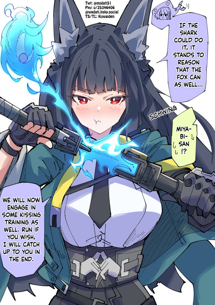 Hoshimi Miyabi's New Training by @nodati51 Wise drained before the