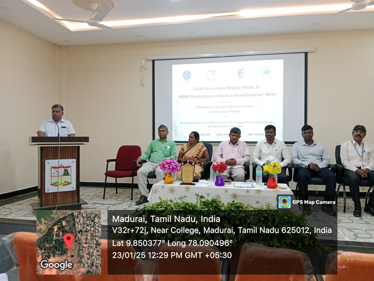 CSIR Floriculture Mission (@csirflori) on Twitter photo CSIR-NBRI organized a CSIR Floriculture Mission Beneficiaries Meet at SN College, Madurai on 23 Jan 2025. 1.6 lakh jasmine seedlings were distributed to 26 farmer beneficiaries. Over 200 jasmine farmers from two districts, Madurai participated. <a href="/akshasany/">Jagarnath Jai</a> CSIR-NBRI organized a CSIR Floriculture Mission Beneficiaries Meet at SN College, Madurai on 23 Jan 2025. 1.6 lakh jasmine seedlings were distributed to 26 farmer beneficiaries. Over 200 jasmine farmers from two districts, Madurai participated. <a href="/akshasany/">Jagarnath Jai</a>