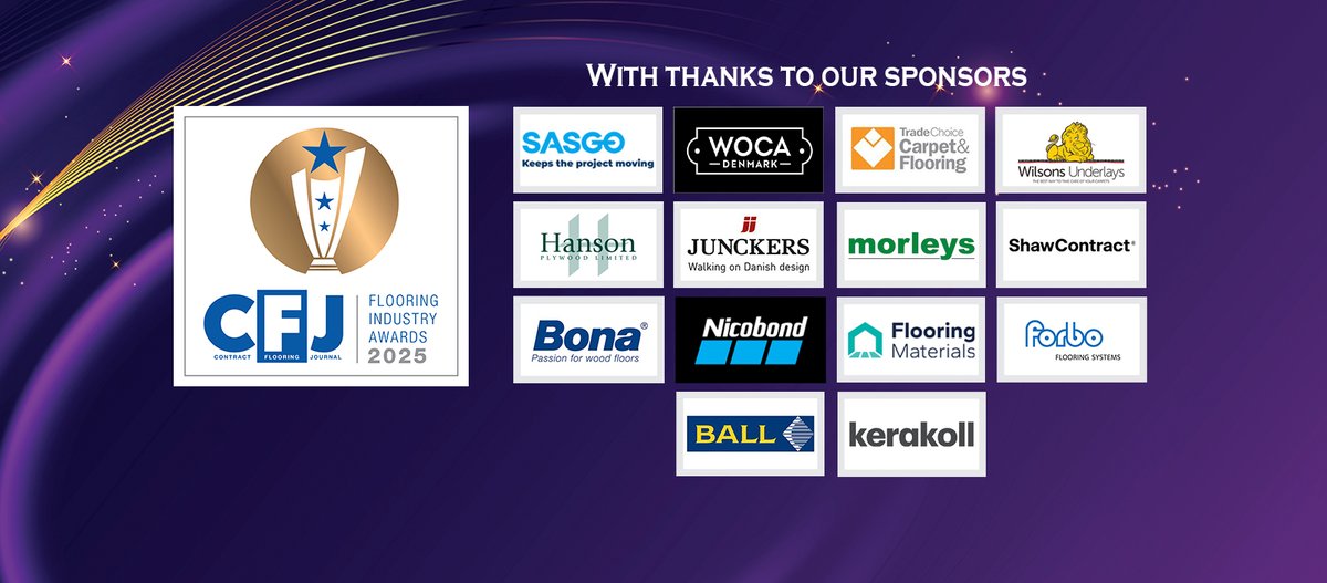 CFJMagazine's tweet image. The 2025 CFJ Awards, the UK’s flooring industry’s most prestigious celebration of excellence, is officially open for entries. There's only one month left to enter 👇😊
lnkd.in/eWsCsgEz
#cfjawards2025  #flooringcontractor #floorfitter