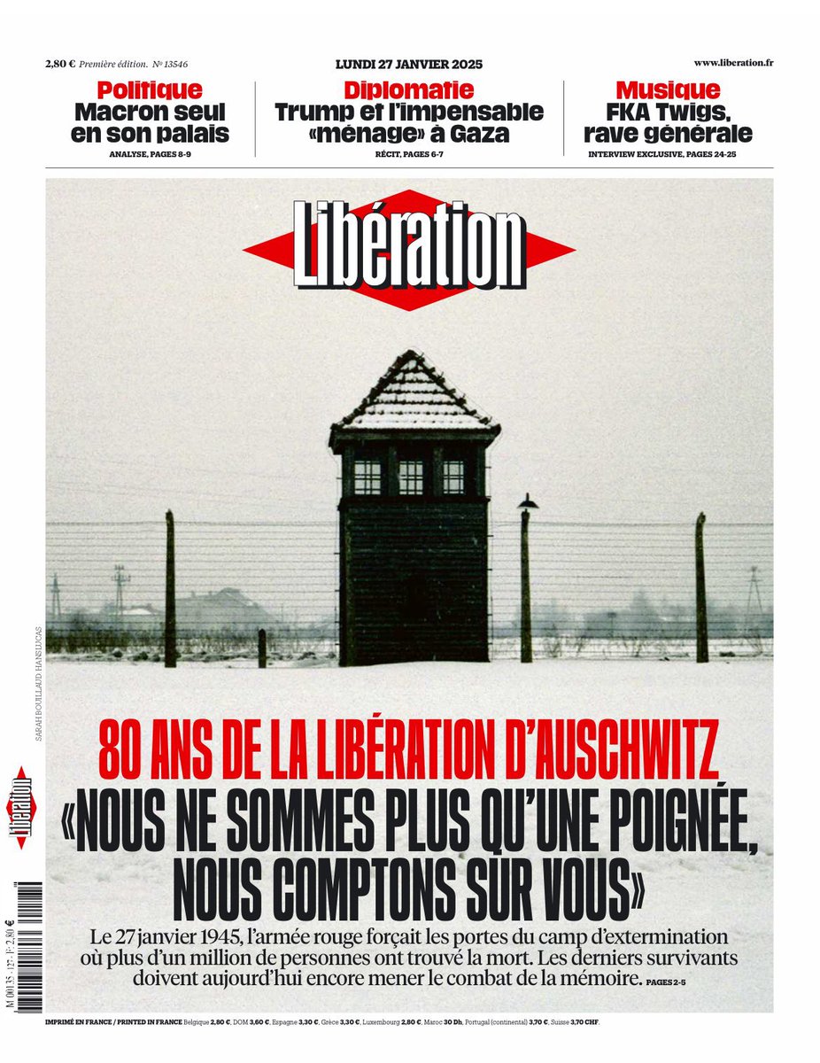 Les 80 ans de la libération d'Auschwitz-Birkenau sont un douloureux et nécessaire rappel du chemin où nous mènent l'antisémitisme et la haine.

À l’heure où les derniers survivants mettent toutes leurs forces dans la transmission, le travail de mémoire est une urgence politique.