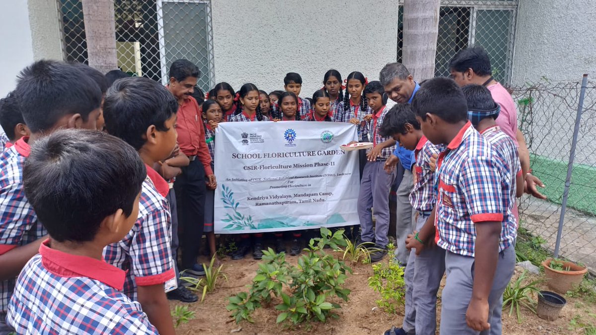 CSIR Floriculture Mission (@csirflori) on Twitter photo Under <a href="/CsirFlori/">CSIR Floriculture Mission</a> Phase II, CSIR-NBRI developed two School Florculture Gardens at Ramanathapuram Dt. in PM Shri Kendriya Vidyalaya Mandapam and Sri Parvathavarthini Amman Govt. aided Girls Higher Secondary School.
<a href="/akshasany/">Jagarnath Jai</a> Under <a href="/CsirFlori/">CSIR Floriculture Mission</a> Phase II, CSIR-NBRI developed two School Florculture Gardens at Ramanathapuram Dt. in PM Shri Kendriya Vidyalaya Mandapam and Sri Parvathavarthini Amman Govt. aided Girls Higher Secondary School.
<a href="/akshasany/">Jagarnath Jai</a>