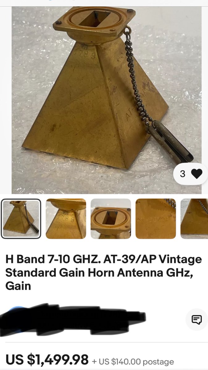 oz1lqo's tweet image. LOL! What the fresh h.ll even 🤷🏼‍♂️😂 
Online WG pricing (especially endlaunces and horns) is one of the most misunderstood topics ever 🤪
I that exact horn, including the WR90 tapered adapter, suggest me a reasonable price please 😂 #hamradio #hamr #rfengineer #10GHzFTW