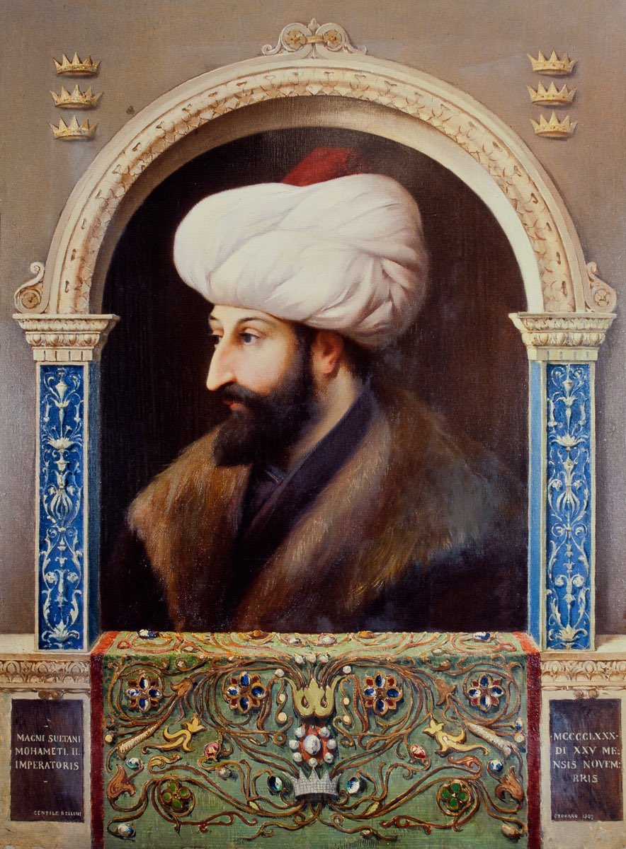 Portrait of Fatih Sultan Mehmet Khan.