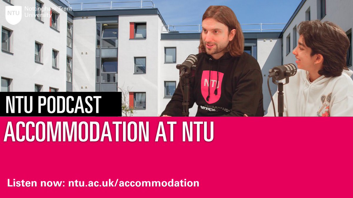 With our accommodation booking system opening soon, why not listen to our accommodation expert, Tom, and current NTU student, Riya, share insider advice, personal experiences, and valuable tips to help you find your home away from home🏠

Listen here👉 ntu.ac.uk/life-at-ntu/ac…