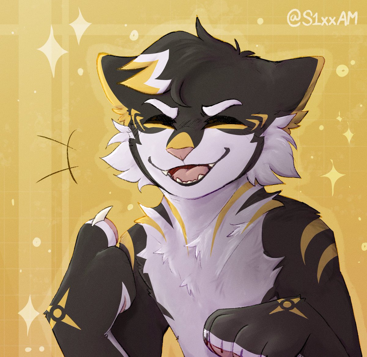 _AnonymousEcho_'s tweet image. First ever official art of my Fursona! Their name is Echo!
I love them so much! Looking at them makes me so happy~
#fursona #furryartwork #furryarts