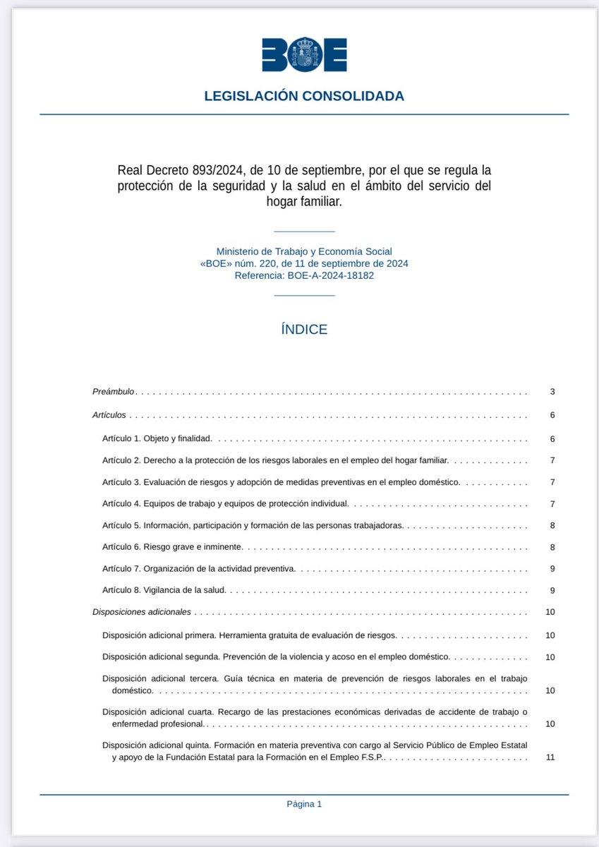 FUNDAMENTAL ‼️#PRL también en los trabajos en el domicilio familiar. Un ámbito desprotegido en cultura preventiva 👵🏻👴🏻🩼👩🏼‍🦽🧑🏽‍🦽🦽👨‍🦽
Ningún trabajo debe ponernos en riesgo ⚠️ sin PRL 🧯🥽🧤🥼
Atención alumnado #FP #SSC #APSD #EI #IS 
boe.es/buscar/pdf/202…