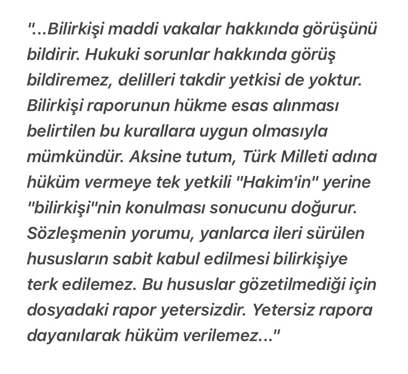 📌 BİLİRKİŞİ NASIL HAREKET ETMELİDİR? 

Yargıtay 15. HD
1991/1695 E
1991/5031 K
