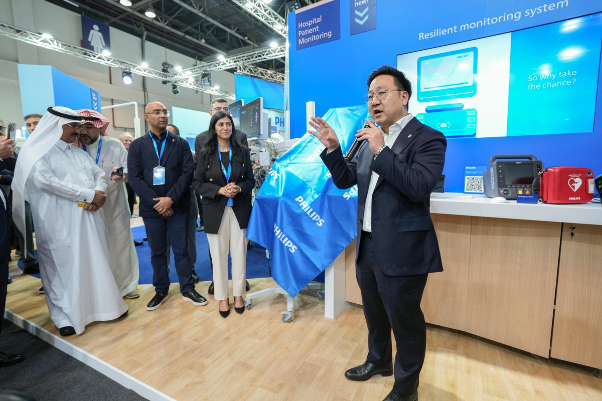 PhilipsME's tweet photo. If you’re at #ArabHealth2025, don’t miss our HPM lounge at the booth. Explore how we are transforming healthcare with our new launches in advanced patient monitoring innovations.
#ImpactWithCare #HealthcareInnovation #AH25 @Arab_Health https://t.co/H4sWneIggL
