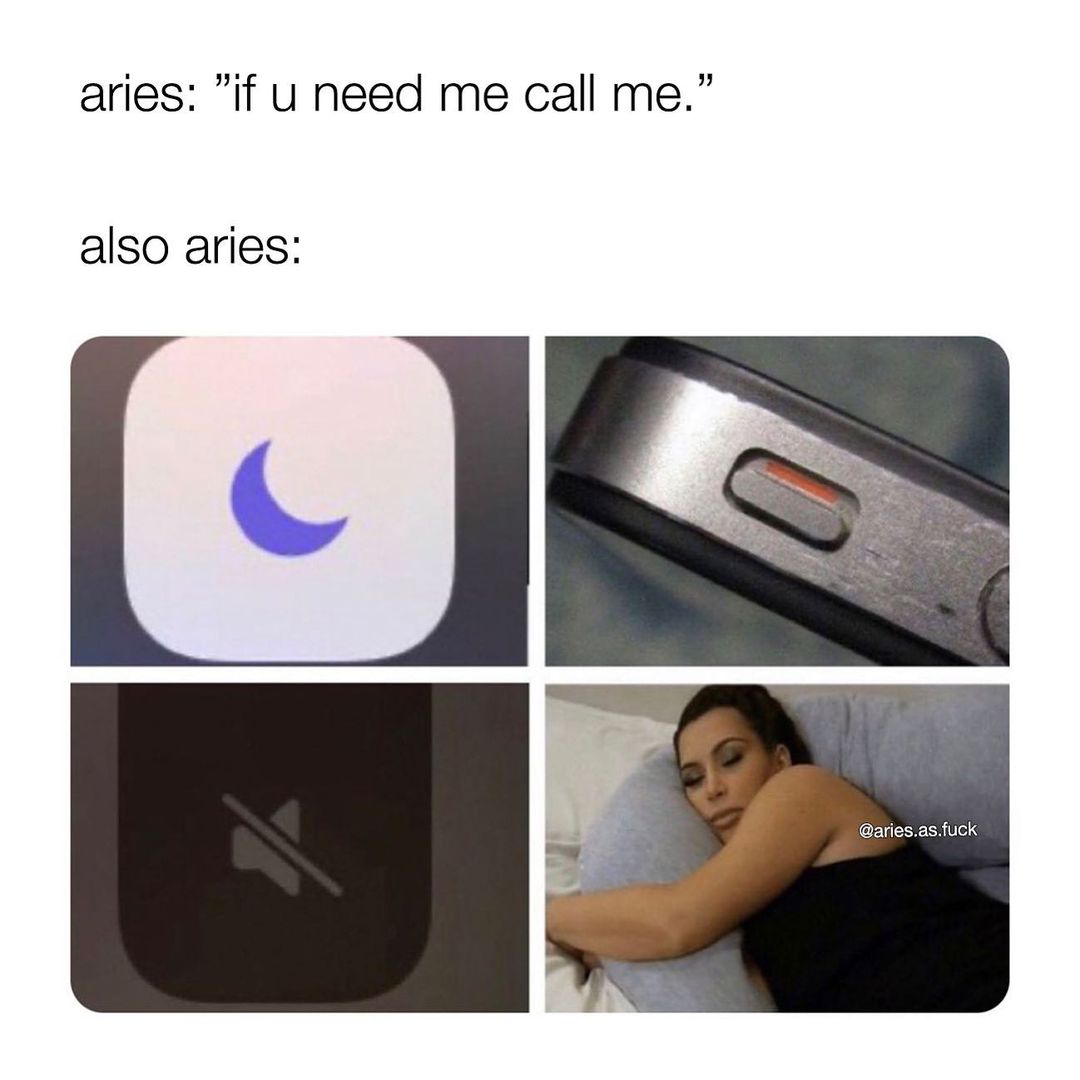 aries be like: