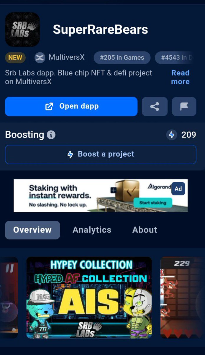 Happy Monday, everyone! 

Screw the market! We're set to have an epic week regardless of what the charts say! 💪

<a href="/PulsarMvX/">ᕈulsar on MultiversX</a> send 33333333 FEDUP to 100 reactions 

Just got an incredible email - 
<a href="/dappradar/">DappRadar</a>
 has given the green light to our SRB dapp! Let's celebrate! 🎉

Check it