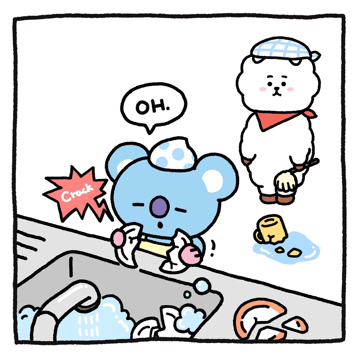 BT21_'s tweet photo. Said CLEANING 💪

「掃除」って言ったでしょ…💪

청소..라고 했자나 💪

#BT21 #NewYearCleaning #CheerUp #StillBesties https://t.co/5wHFuyKopt