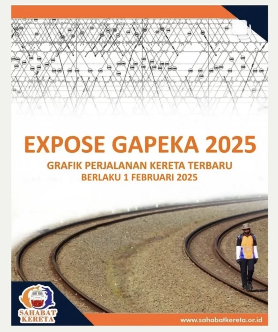 sahabat_kereta's tweet photo. Detail Jadwal Grafik Perjalanan KA 2025 per 1 Februari 2025

https://t.co/2IUhRtrtoE

Source : DJKA https://t.co/omTYoLBBmO