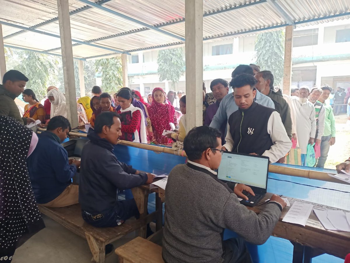 Registration Counter at Haribhanga GP,Cooch Behar I #Duare_Sarakar Phase IX <a href="/DMCoochbehar/">DM CoochBehar</a> <a href="/DCoochbeha53730/">DICO Coochbehar</a>