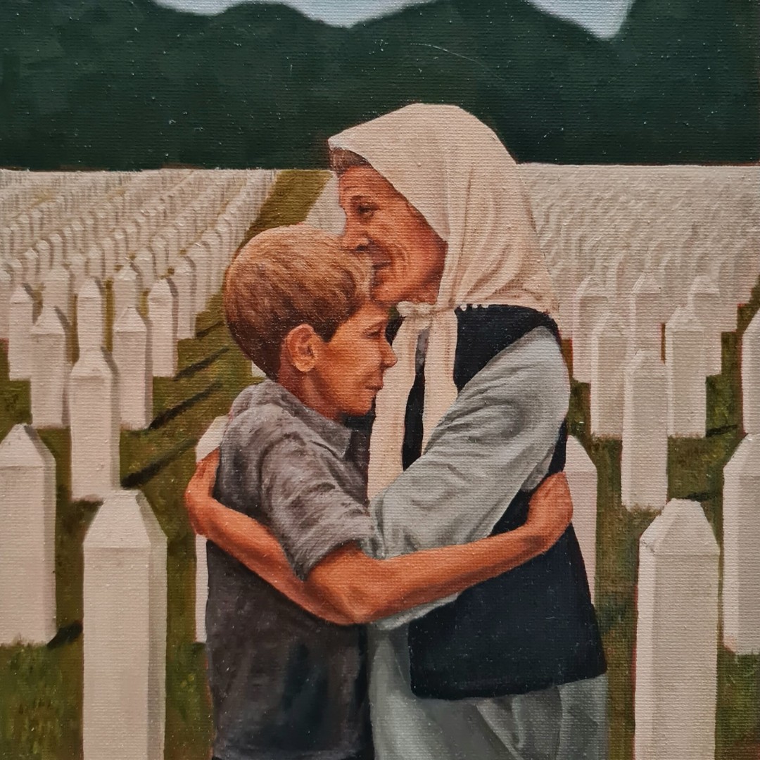 St Helen's School (@sthelensschool) on Twitter photo 🎨 Year 10 student Duru’s painting has been chosen as one of 10 winners in the <a href="/HMD_UK/">Holocaust Memorial Day Trust</a> Bosnia Memorial competition!
Her artwork, inspired by the Mothers of Srebrenica, will be displayed at the National Ceremony exhibition on 27 January. 💜
A powerful tribute—well done, Duru! 🌟 🎨 Year 10 student Duru’s painting has been chosen as one of 10 winners in the <a href="/HMD_UK/">Holocaust Memorial Day Trust</a> Bosnia Memorial competition!
Her artwork, inspired by the Mothers of Srebrenica, will be displayed at the National Ceremony exhibition on 27 January. 💜
A powerful tribute—well done, Duru! 🌟