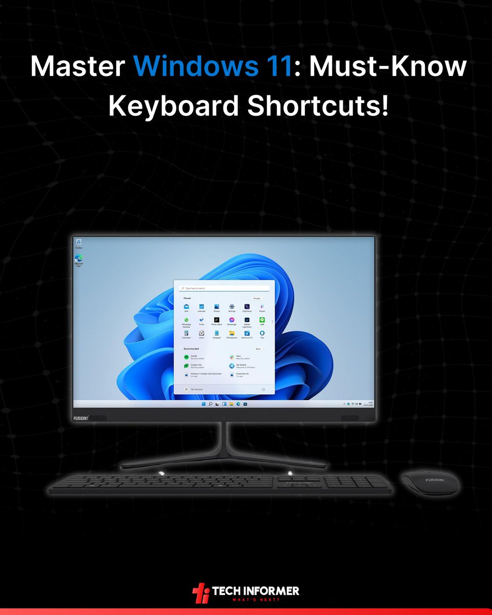Tech_Informer_'s tweet image. Master Windows 11 like a pro! Discover essential keyboard shortcuts to level up your PC game

#TechInformer #Windows11 #KeyboardShortcuts #TechTips #ProductivityHacks #PCMastery