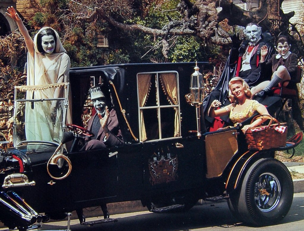 The Munster Koach was a regular costar. The wild stretched wheelbase, Model T hot rod hearse hybrid made its debut in episode four in 1964