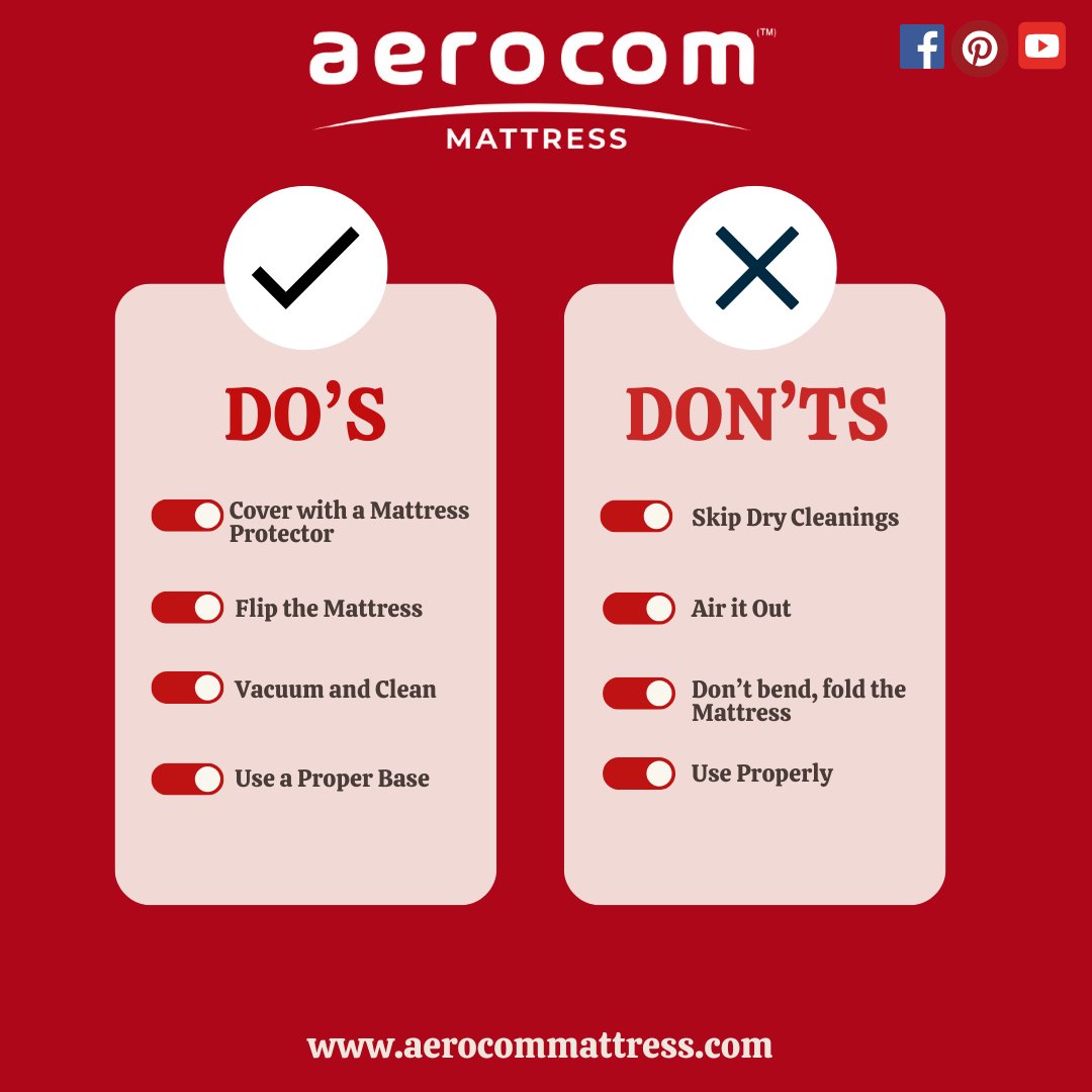 🛏️ A little care goes a long way!
Keep your mattress comfy and long-lasting with these simple care tips. 🌟 A well-maintained mattress means better sleep and a healthier you!
👉 Visit: aerocommattress.com
📞 Call us: 8956715917
.
.
.
#MattressCare #SleepBetter #BounceFoam
