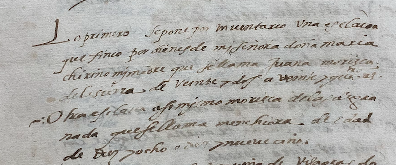 morenodiazcampo's tweet photo. Dña María Chirino fue la viuda del capitán Céspedes, hidalgo manchego, soldado en Mühlberg y muerto en las #Alpujarras, al que #LopedeVega dedicó una comedia (1625). Cuando ella murió (1576), dejó dos #esclavas moriscas, quizás obtenidas en desagravio por la muerte de su esposo https://t.co/8cv6ba6r1F