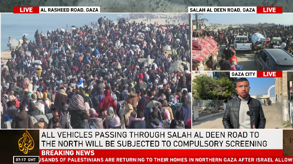 mikelayestaran's tweet image. Espero que Trump vea las imágenes de cientos de miles de palestinos volviendo al norte de #Gaza
Vuelven a la destrucción absoluta, pero vuelven a su tierra