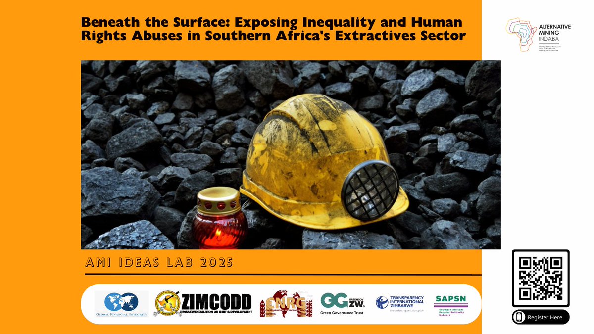 📢 Are you attending #AMI2025? On Wednesday 5 February, join our Ideas Lab Session, "Beneath the Surface: Exposing Inequality and Human Rights Abuses in Southern Africa's Extractives Sector"

Our side session will feature engaging panel discussions, a memorial service for the