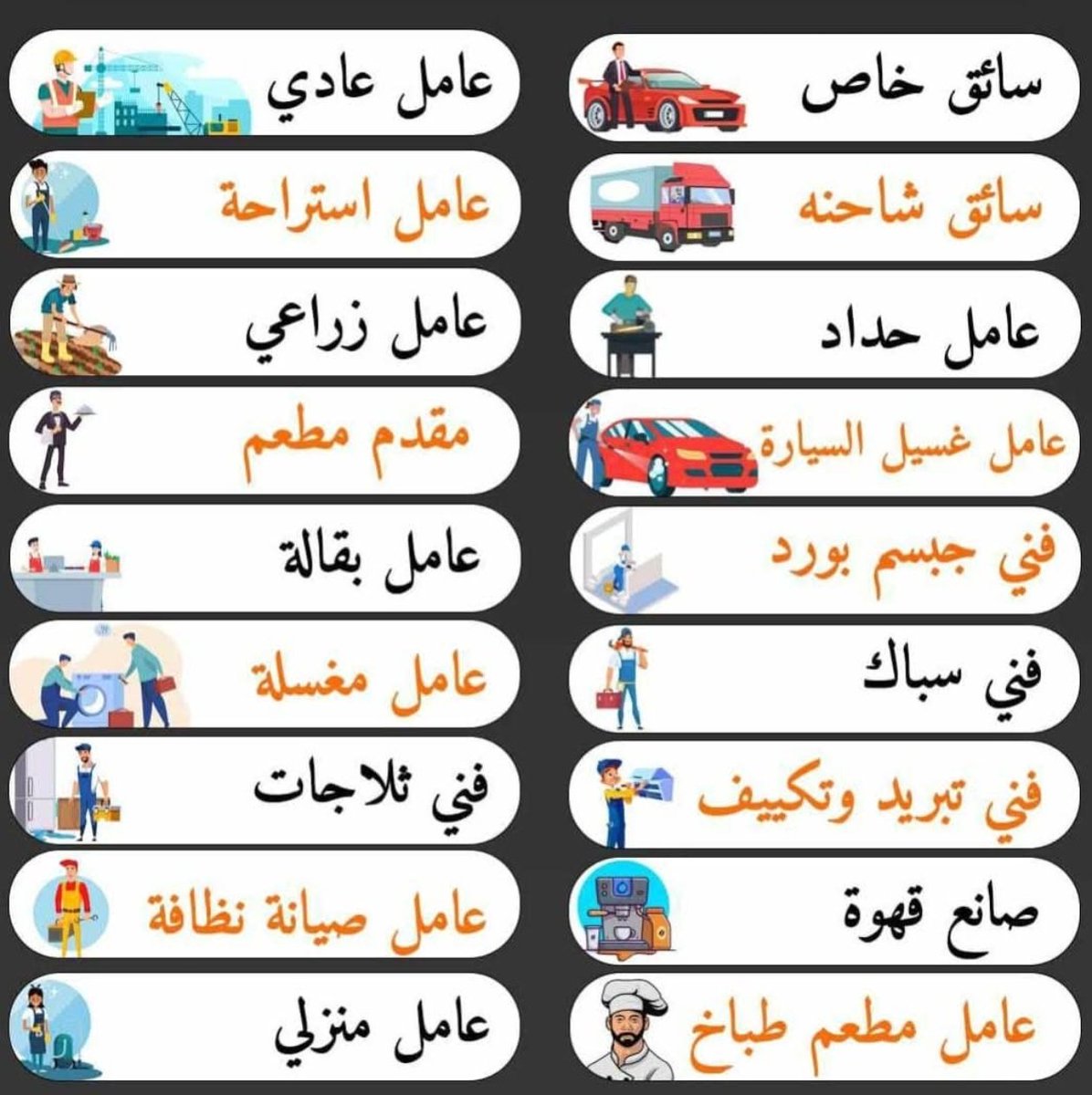 مرحبا بالأخ الكريم،
يتوفر لدينا جميع أنواع العمال: عامل عادي، عامل منزلي، عامل ,مزرعة، عمال للشركات، المصانع، والمؤسسات، 
٠٠٩١٨٣٨٣٠٠٩٣٩٨