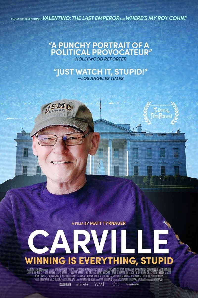 RoycroftMusic's tweet photo. The unexpected delight of watching Bill Clinton do a James Carville impression was probably worth the price of admission for this...

(on Max now, if you're interested) https://t.co/q9RuB1a6CH
