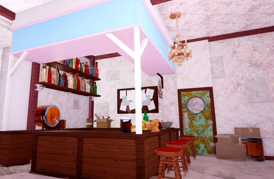 Tat1iii's tweet photo. IM BACK TO BUILDING!! 

Im building a Pirate Bar - WIP

#royalehigh #royalehighdorms https://t.co/47E60ladUs