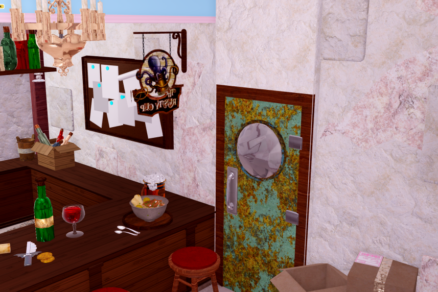 Tat1iii's tweet photo. IM BACK TO BUILDING!! 

Im building a Pirate Bar - WIP

#royalehigh #royalehighdorms https://t.co/47E60ladUs