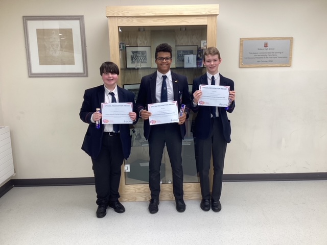 WallaceHigh's tweet image. Congratulations to our Year 10 linguistic teams who took part in the National Languages Competition, organised by GCHQ. Jacob, Nathan, and Patrick were placed 2nd in NI, and Lexi, Liv, Libbie, and Sophia were placed 4th. Well done! 

#WeAreWHS #SuperCurricular #Languages #Leading