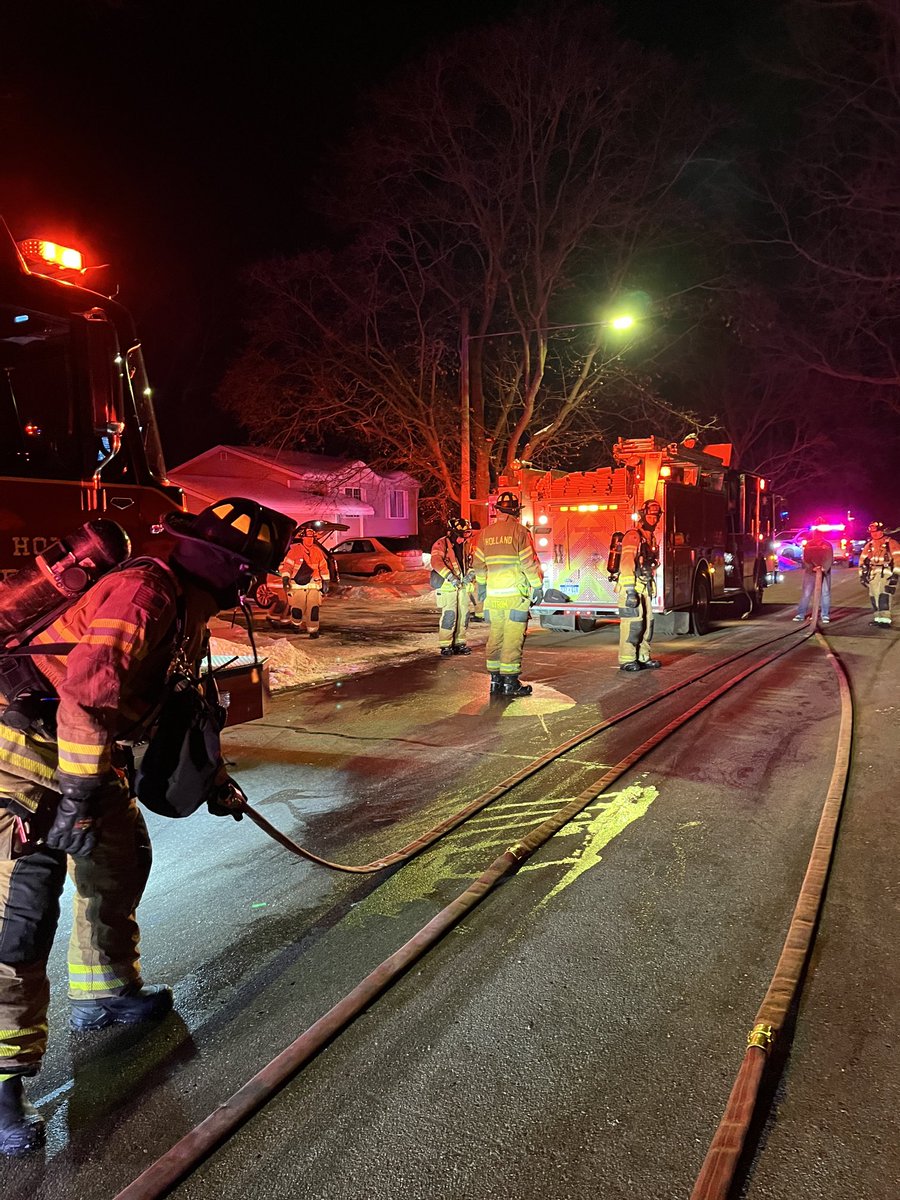 Crews were dispatched to a residential fire in the 200 block of Calvin. Fire was extinguished shortly after arrival. Two occupants were checked on scene for smoke inhalation. Pets inside at the time of the fire are all accounted for and ok. Crews were on scene just over an hour.