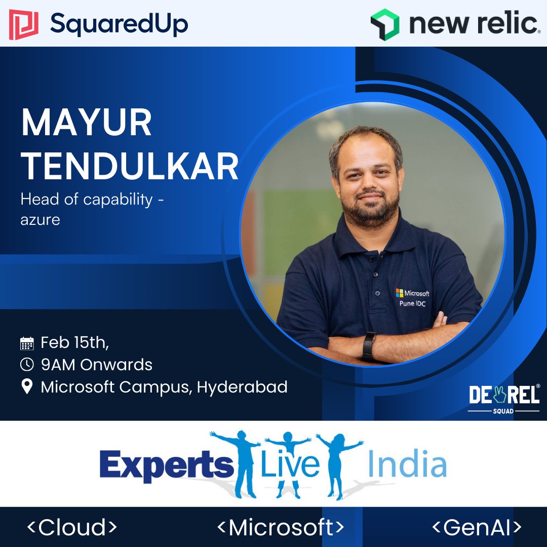mayur_tendulkar's tweet photo. I'll be talking at '𝗘𝘅𝗽𝗲𝗿𝘁𝘀 𝗟𝗶𝘃𝗲 𝗜𝗻𝗱𝗶𝗮' conference at Microsoft, HYD on Feb 15th. Join me for an engaging session on '𝗠𝘂𝗹𝘁𝗶-𝗧𝗲𝗻𝗮𝗻𝘁 𝗦𝗮𝗮𝗦 𝗔𝗽𝗽𝘀 𝘄𝗶𝘁𝗵 𝗚𝗿𝗮𝗽𝗵 𝗔𝗣𝗜 & 𝗘𝗻𝘁𝗿𝗮 𝗜𝗗'. #ELI2025 @expertsliveIND @MhaisekarS https://t.co/0EgcXI6xmW