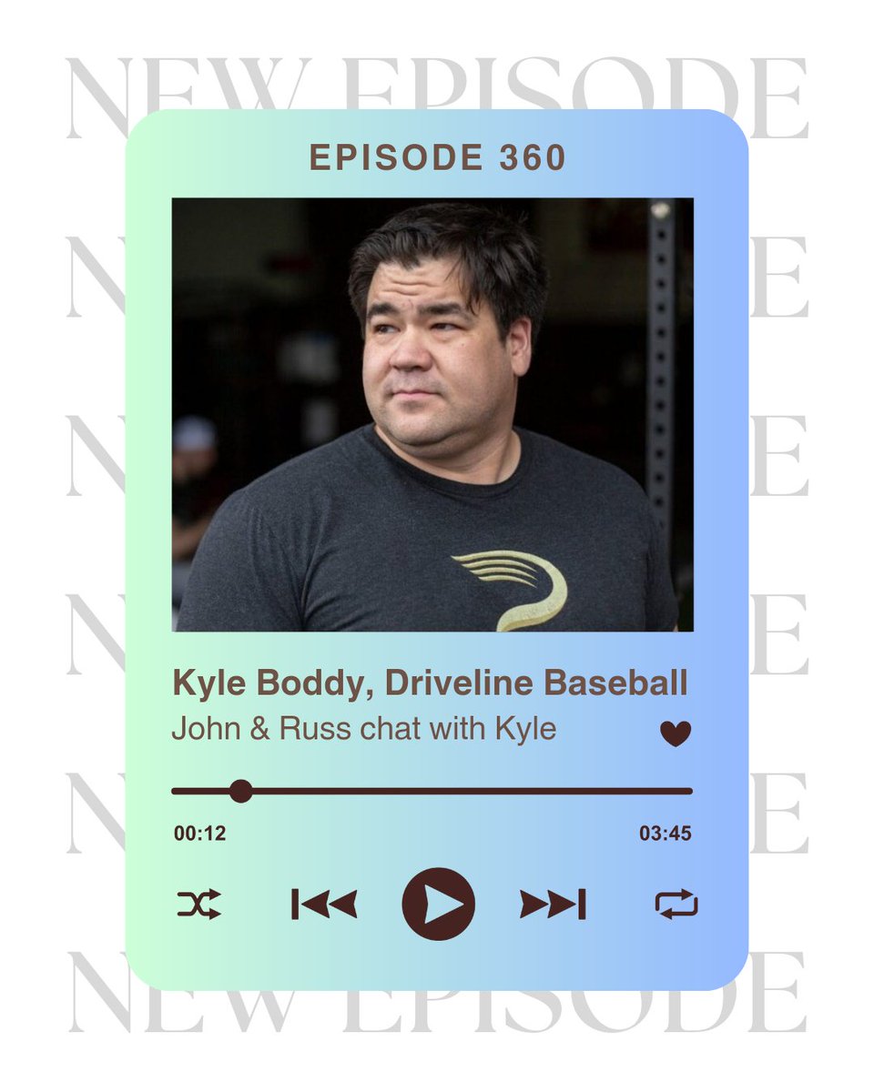Bat Flips and Nerds (@batflips_nerds) on Twitter photo NEW POD! 🎙️
John and Russell are joined by <a href="/drivelinekyle/">Kyle Boddy</a>. This episode is full of great insights from Kyle in the way baseball and development works.
Tune in on YouTube at the link below (like & subscribe!) or via your favourite podcast platform!
youtu.be/3I7tdK1JI3U?si… NEW POD! 🎙️
John and Russell are joined by <a href="/drivelinekyle/">Kyle Boddy</a>. This episode is full of great insights from Kyle in the way baseball and development works.
Tune in on YouTube at the link below (like & subscribe!) or via your favourite podcast platform!
youtu.be/3I7tdK1JI3U?si…