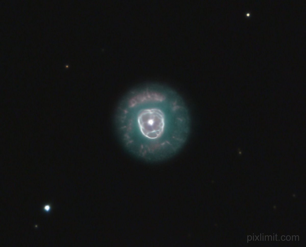 Peter_Bresseler's tweet photo. I captured the Eskimo Nebula (NGC 2392) with my 
Celestron C14 at about 3912 mm (F11) focal length. The details are amazing.

more: https://t.co/nUnqqgGohb

#celestron #nature #astronomy #astrophotography #science https://t.co/F7T78vu5B8