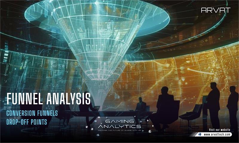 TechArvat's tweet image. Optimize player journeys with ArvatTech’s Funnel Analysis! Identify drop-offs, refine strategies, and boost conversions for a seamless gaming experience. #FunnelAnalysis #GamingAnalytics #PlayerEngagement #ArvatTech