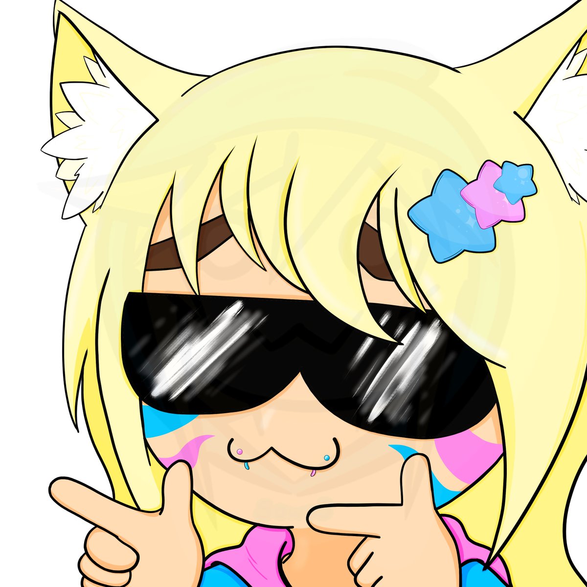 SnOwOStar's tweet photo. Another emote done for @Shinonomii #emotes #Doodles #krita #Vtuber https://t.co/ppaXPvB1PV