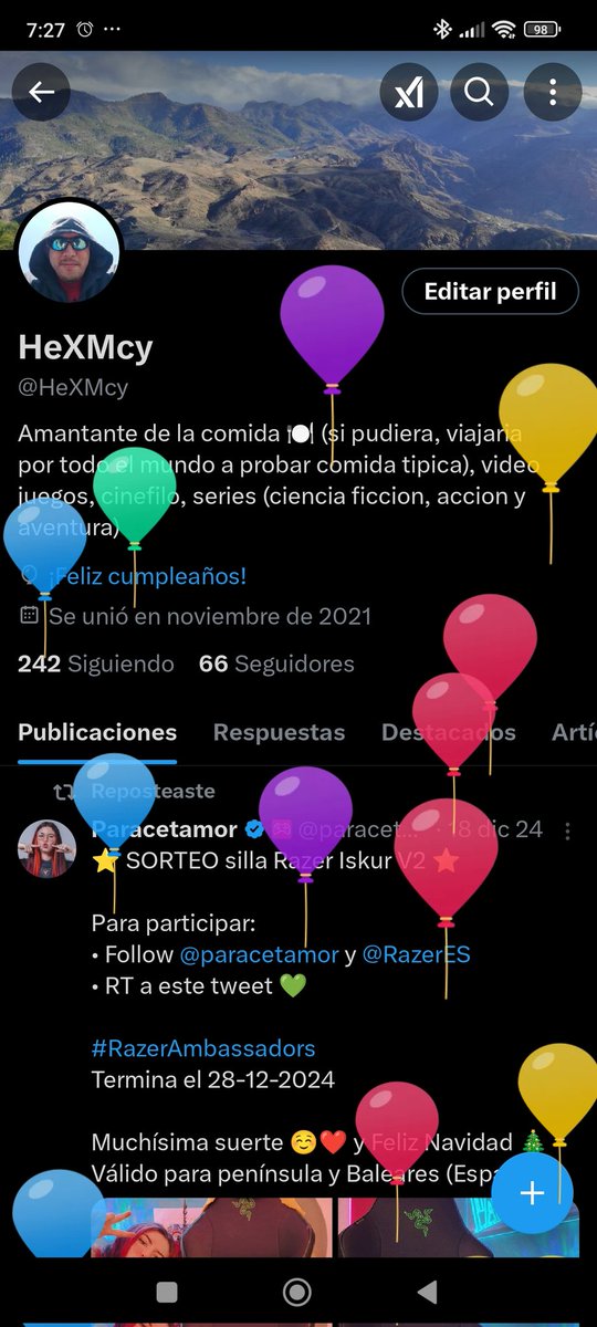 Todavía no me lo creo..un año más. Dándolo todo 💪💪 disfrutando de las pequeñas cosas de la vida 🎂🥳🎂🥳