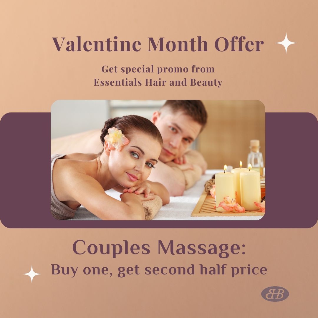 EssentialsHB's tweet photo. ⏳ Final January Reminder! 💖 Buy 1 Full-Price Full Body Massage &amp; Get the 2nd HALF PRICE! 💆‍♀️💆‍♂️Treat your Valentine, bestie, or YOU! 🌹Book Online: https://t.co/trRPHIw6Fq 

Show some love 💖 Tag your massage buddy below! ⬇️

#ValentineVibes #StNeotsBeauty #EssentialsHB https://t.co/D4v6FXEBbz