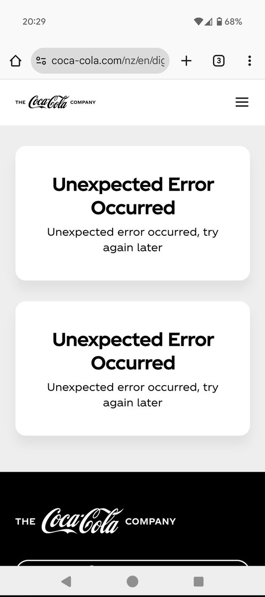 Just reaching out to <a href="/CocaCola/">Coca-Cola</a>  There is a problem signing onto mycoke.co.nz using mobile. #CokeCola #myCoke