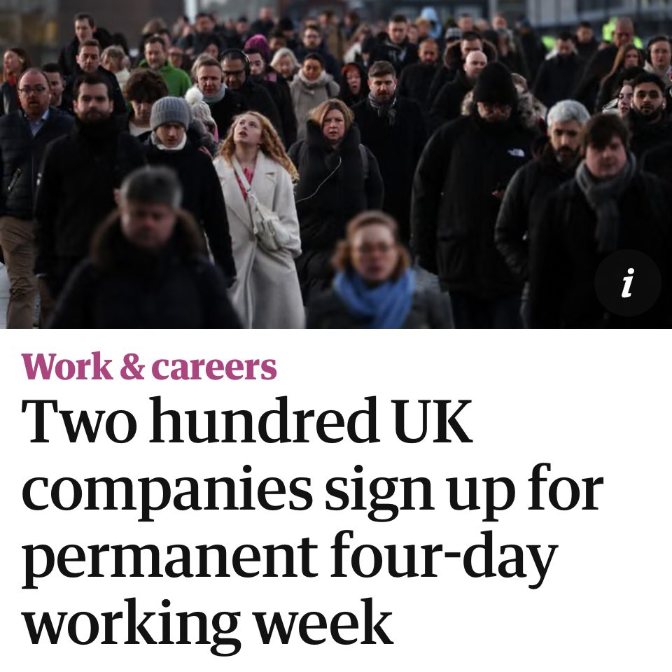 And this is just the beginning.

78% of 18-34-year-olds in the UK believe a 4-day working week will become the norm in five years’ time.

But you don’t have to wait that long. 

Whether you’re an employee or an employer, book a free consultation with us to get started. ⬇️