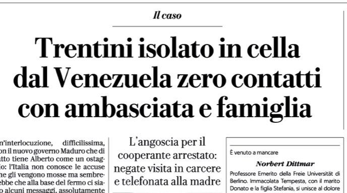 Tutto tace. 
#Trentini

Da Rep