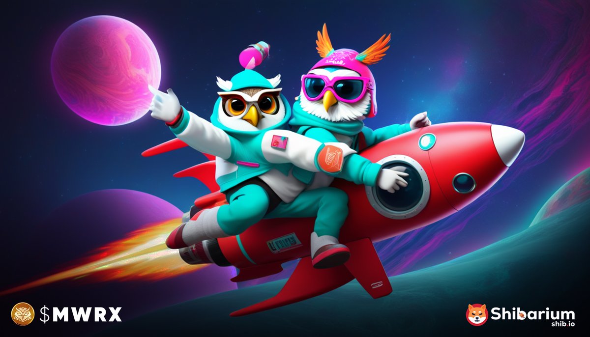 mwrx_token's tweet photo. A new era takes flight Owls. 🦉✨

$MWRX $SHIB $BONE $TREAT 

Now live on: 
@Woofswap
@ShibaSwapDEX
@ChewySwap 

Join Metaworx: 
TG https://t.co/9GLbN7ibko 
 
#Shibarium  #MWRX #DeFi #Crypto #Bone #Shib #BullReady #Bullish #Memecoin #AltSeason #Eth https://t.co/UBLS41IkuT