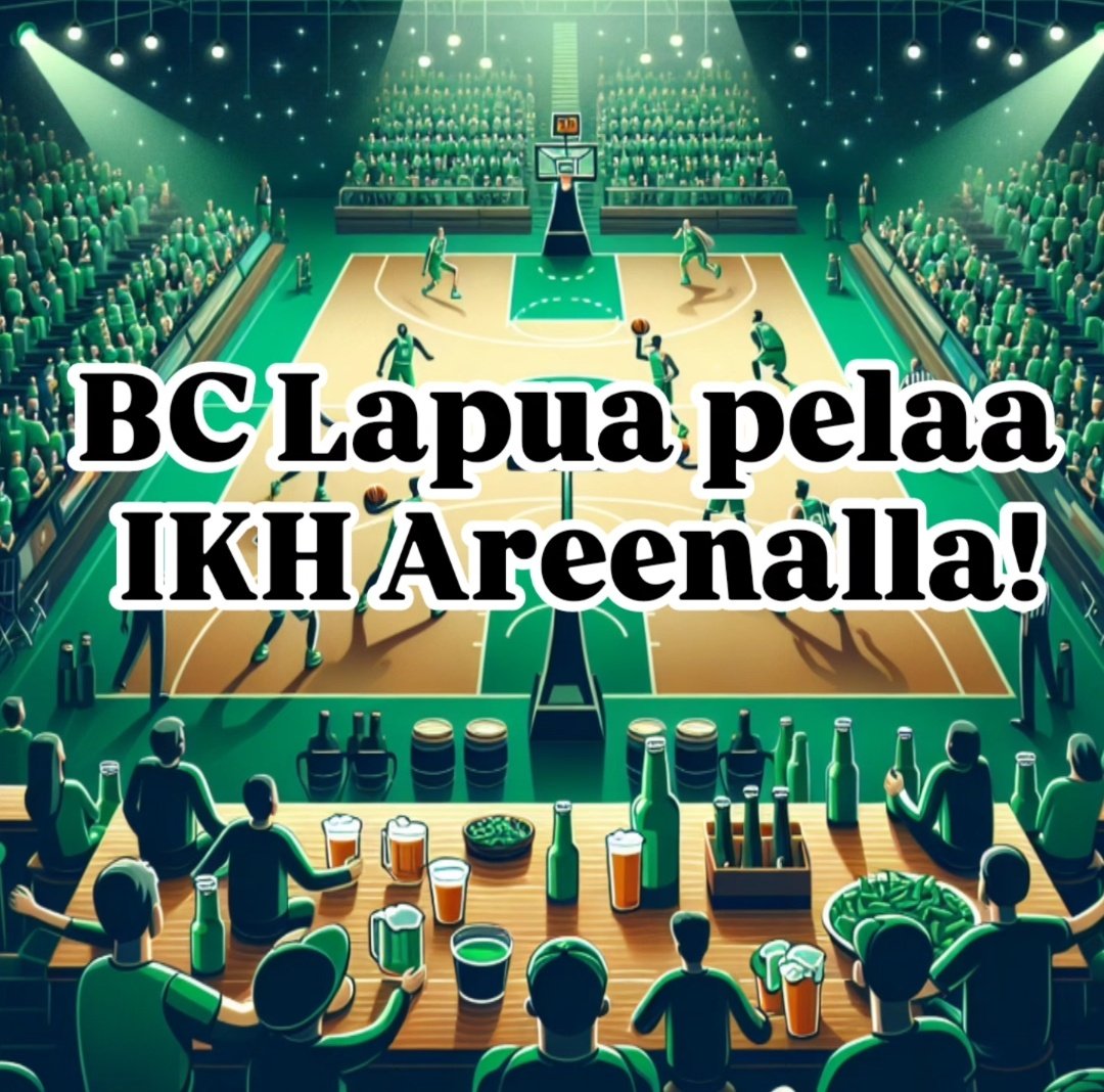 BC_Lapua's tweet photo. Nyt se on varmaa! Viemme la 1.3. ottelun BC Lapua-Pälkäne Kauhajoen IKH Areenalle. Ottelu alkaa klo 13, jonka jälkeen on mahdollisuus jäädä sopuisaan hintaan katsomaan Korisliigaa Karhu Basket-Korihait. Tätä reissua ei kannata missata! #M2D https://t.co/JohpFOkmpZ