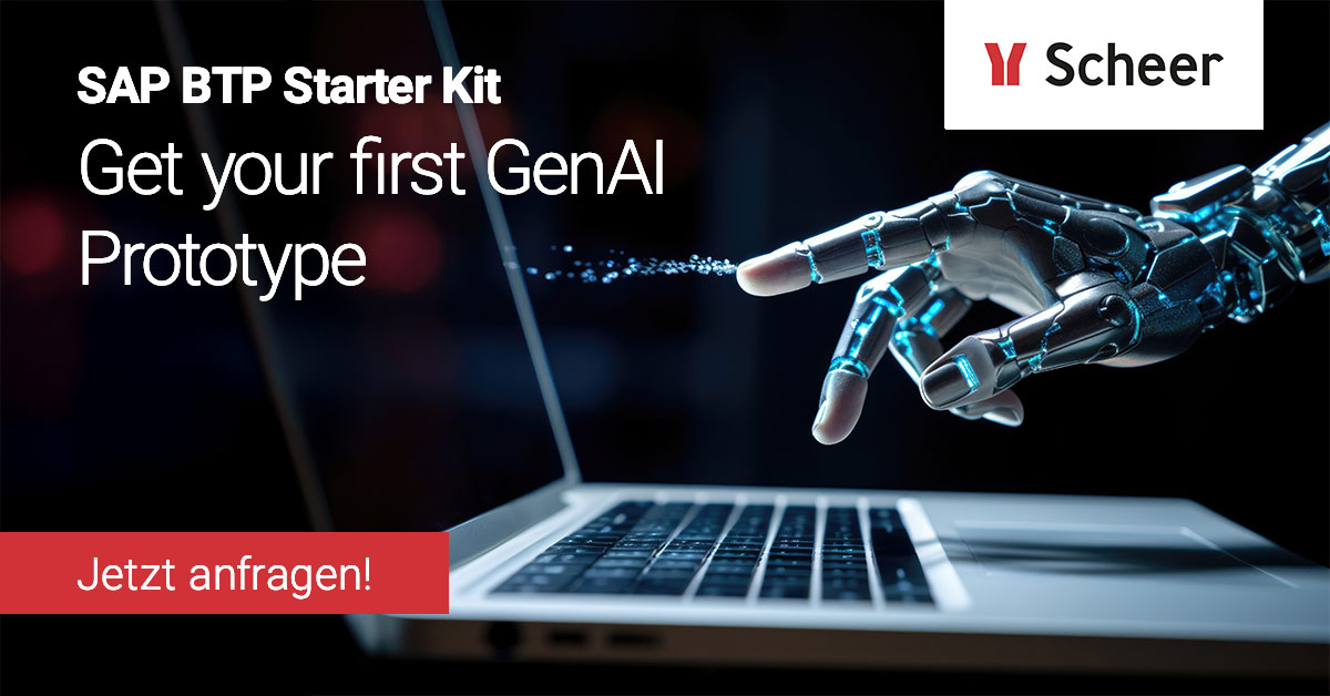 Das Thema #AI gewinnt an Bedeutung, ist für viele Unternehmen aber häufig sehr abstrakt und oft fehlen Fachwissen und Ressourcen.

⚡ Hier unterstützen wir Sie mit dem #SAPBusinessTechnology Starter Kit!

Erfahren Sie hier mehr: scheer-group.com/loesungen/sap-…
