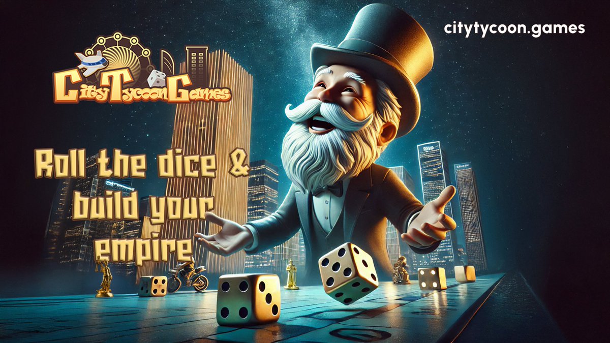 BQWL88's tweet photo. 🎲🏙 Roll the dice & build your empire in #CityTycoonGames!
🏢 From Monopoly-style moves to upgrading heroes & plundering cities, every turn is a new adventure.
💰💎 Ready to dominate? Let’s play! 🚀
$CTG https://t.co/UafcSaFH8n