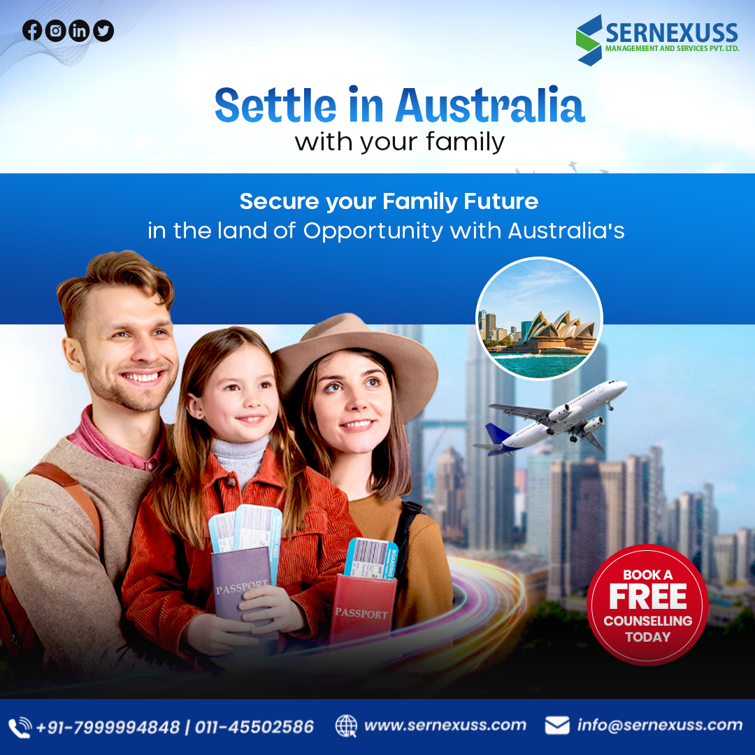 sernexuss's tweet photo. Settle in Australia with your Family
Secure your family's future
Read More-https://t.co/Q9eWldxDmC
For more information call us at +91 7999994848 or drop an email to us at info@sernexuss.com
#australiavisa #prvisa #australiapr #australiaprvisa #sernexuss #sernexussimmigration https://t.co/Z01l4GqVCK