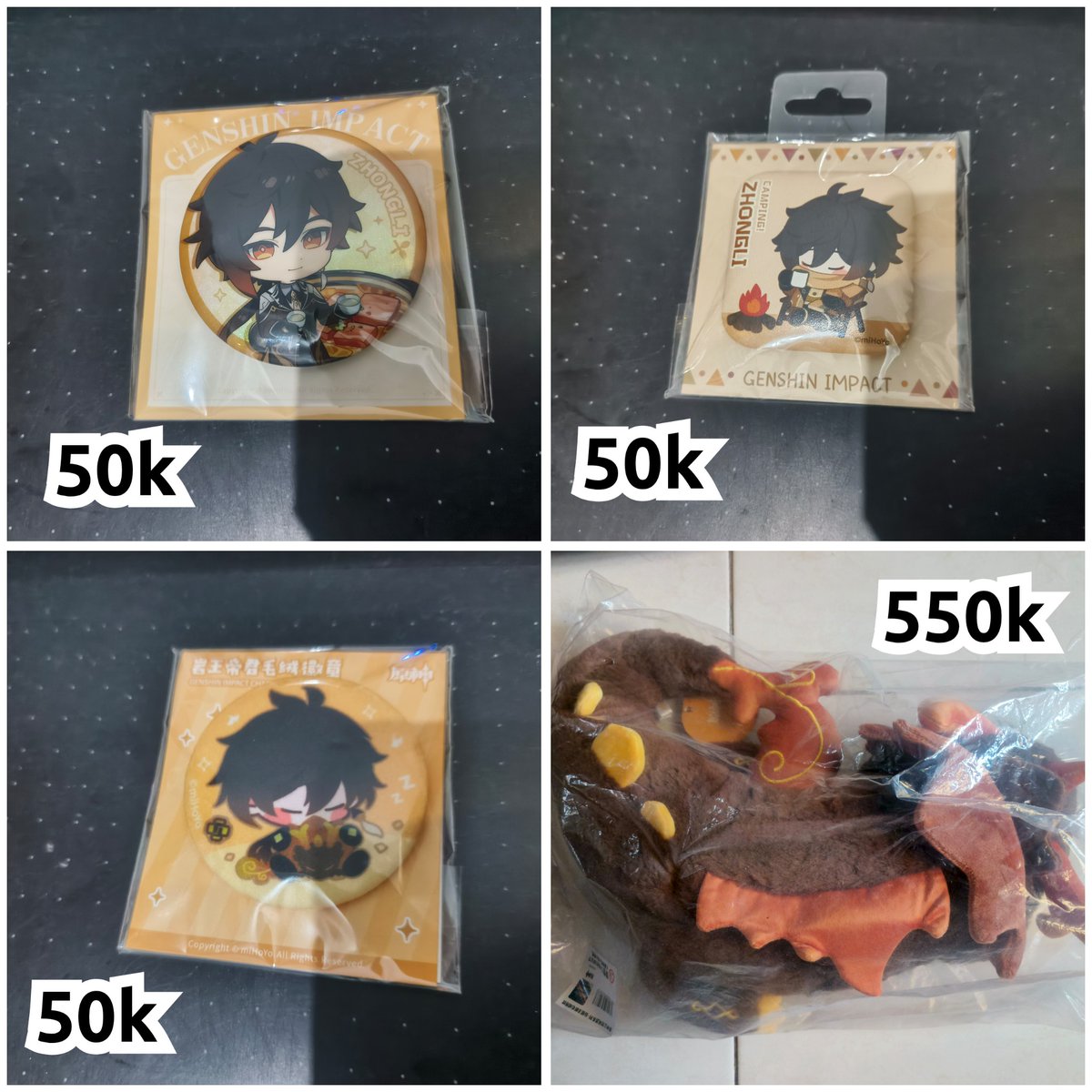 luwakhalu's tweet photo. Ada yang mau adopt/barter kah? 
All official merch new/sealed.

Info:
- barter senilai sama merch offi/fan Blade / komis art/fic (oomf only) .
- beli bisa via oren/ijo +admin 10%.
- barter fisik dikirim di hari yg sama, barter art/fic setelah preview.

#warunghsr #warunggenshin https://t.co/90PSlYWzz3