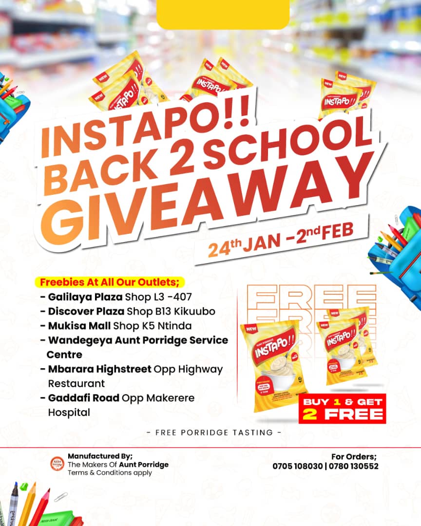 AuntPorridge's tweet photo. Our Instapo Back to School Promotion is still running! Stock up now and give your child the nutritious edge they need to succeed! #Instapo #BackToSchool https://t.co/T8Rdov1Ns3