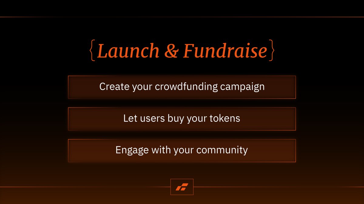 FractionZ_DApp's tweet photo. 🚀 Wondering how a launchpad works?
It’s simple:
1️⃣ Set Up Your Project
2️⃣ Launch & Fundraise
3️⃣ Scale
Your journey from idea to impact starts here!
#FractionZ #TokenLaunchpad https://t.co/oMbDM0WkfD